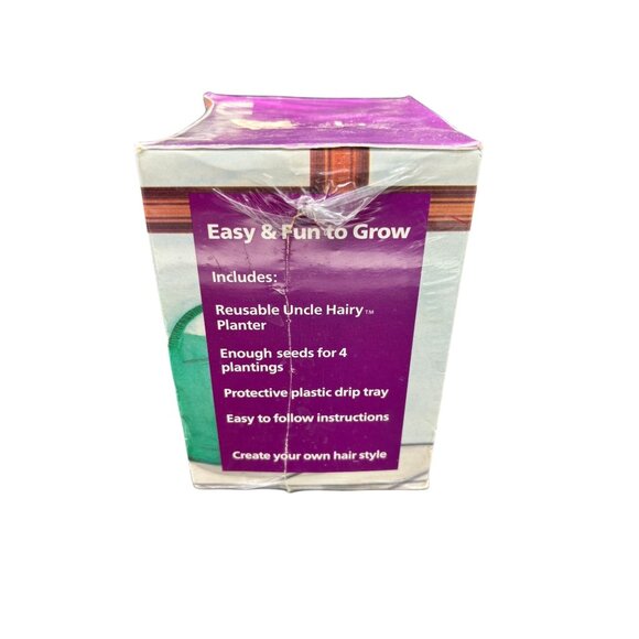 Vintage Uncle Hairy Chia Pet Planter By Total Kaos With Seeds & Drip Tray new - Picture 2 of 8